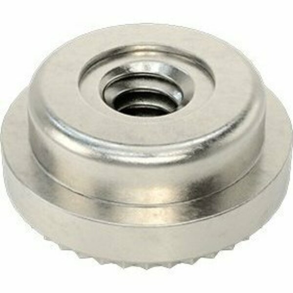 Bsc Preferred Aligning Press-Fit Nut for Sheet Metal 18-8 Stainless Steel 4-40 Thread for 0.038 Min Thick, 5PK 99051A950